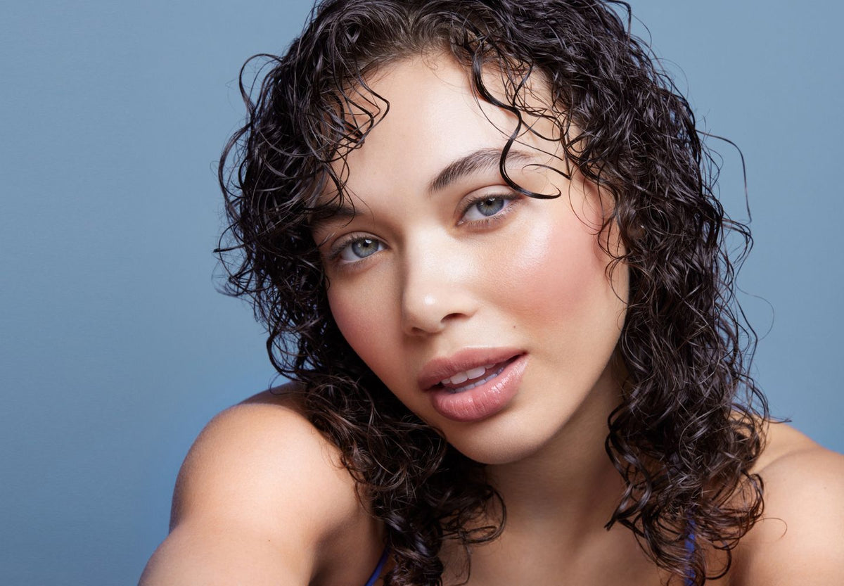 woman with curly hair