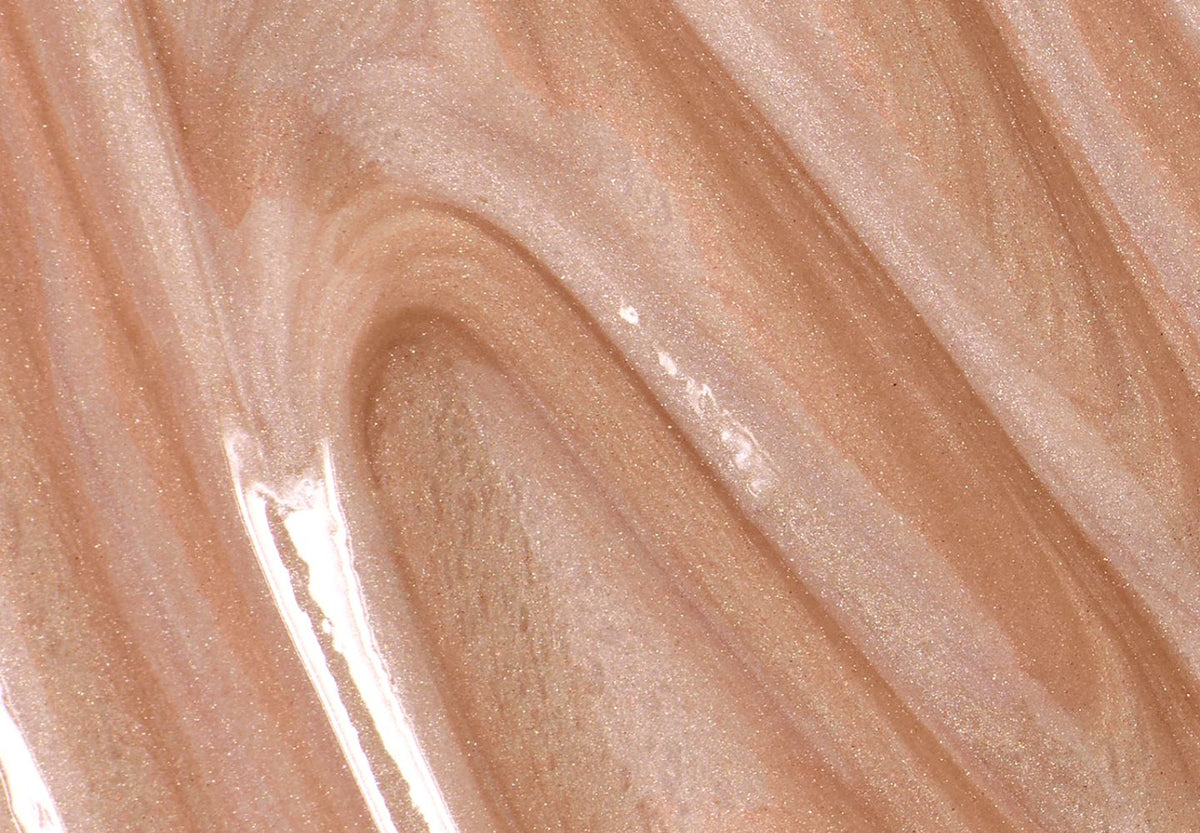 glittery swatch