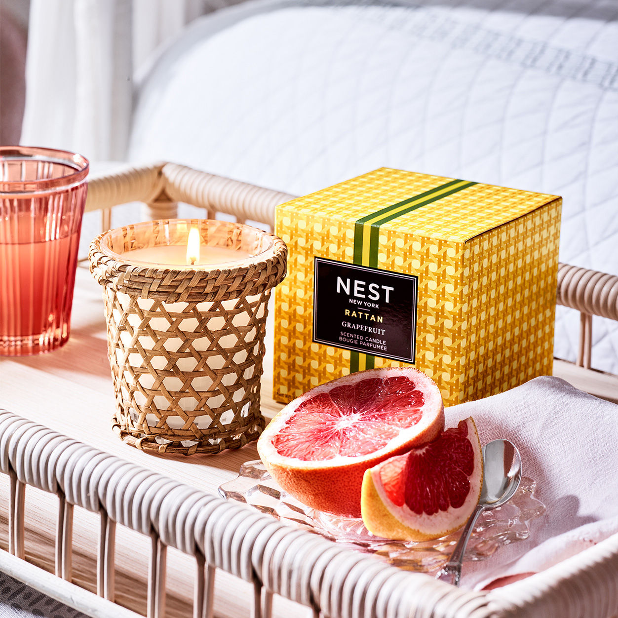 Nest New York Rattan Grapefruit Candle