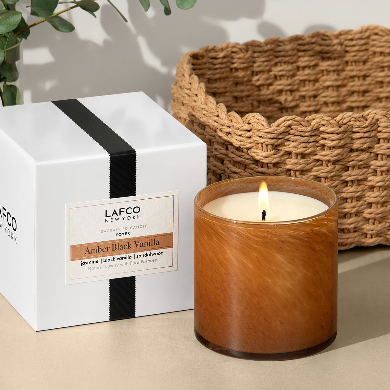 Lafco Amber Black Vanilla Signature Candle
