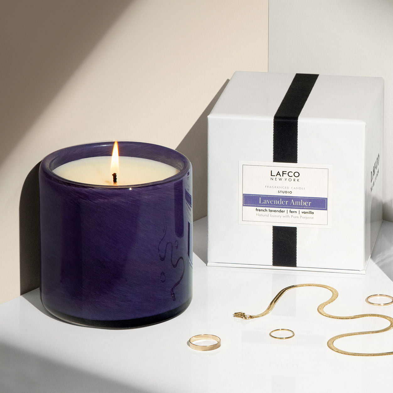 Lafco Lavender Amber Signature Candle