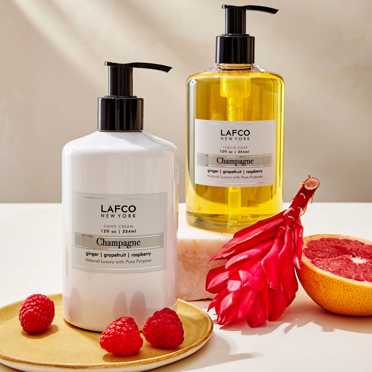 Lifestyle image of Lafco Champagne Hand Cream