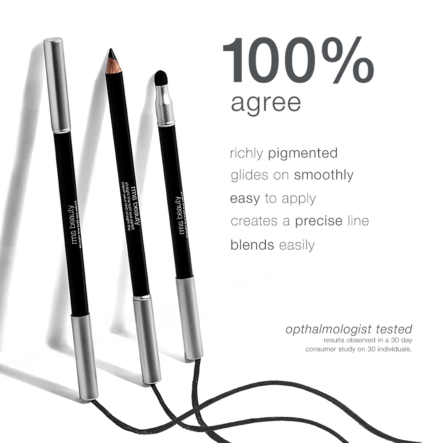 RMS Beauty Straight Line Kohl Eye Pencil HD Black