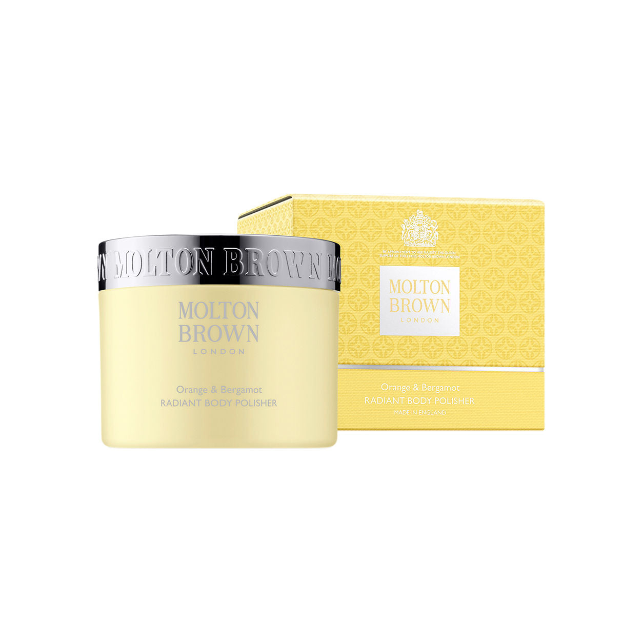 Image of an open Molton Brown Orange and Bergamot Radiant Body Polisher
