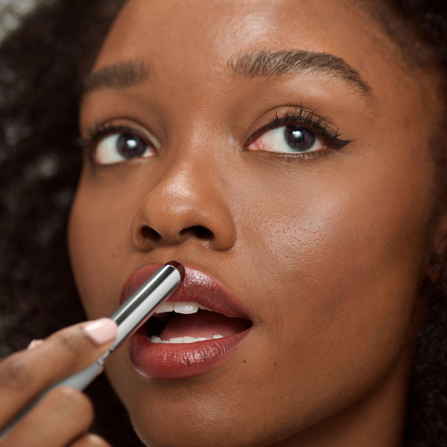 Model image of Clinique Almost Lipstick in Black Honey