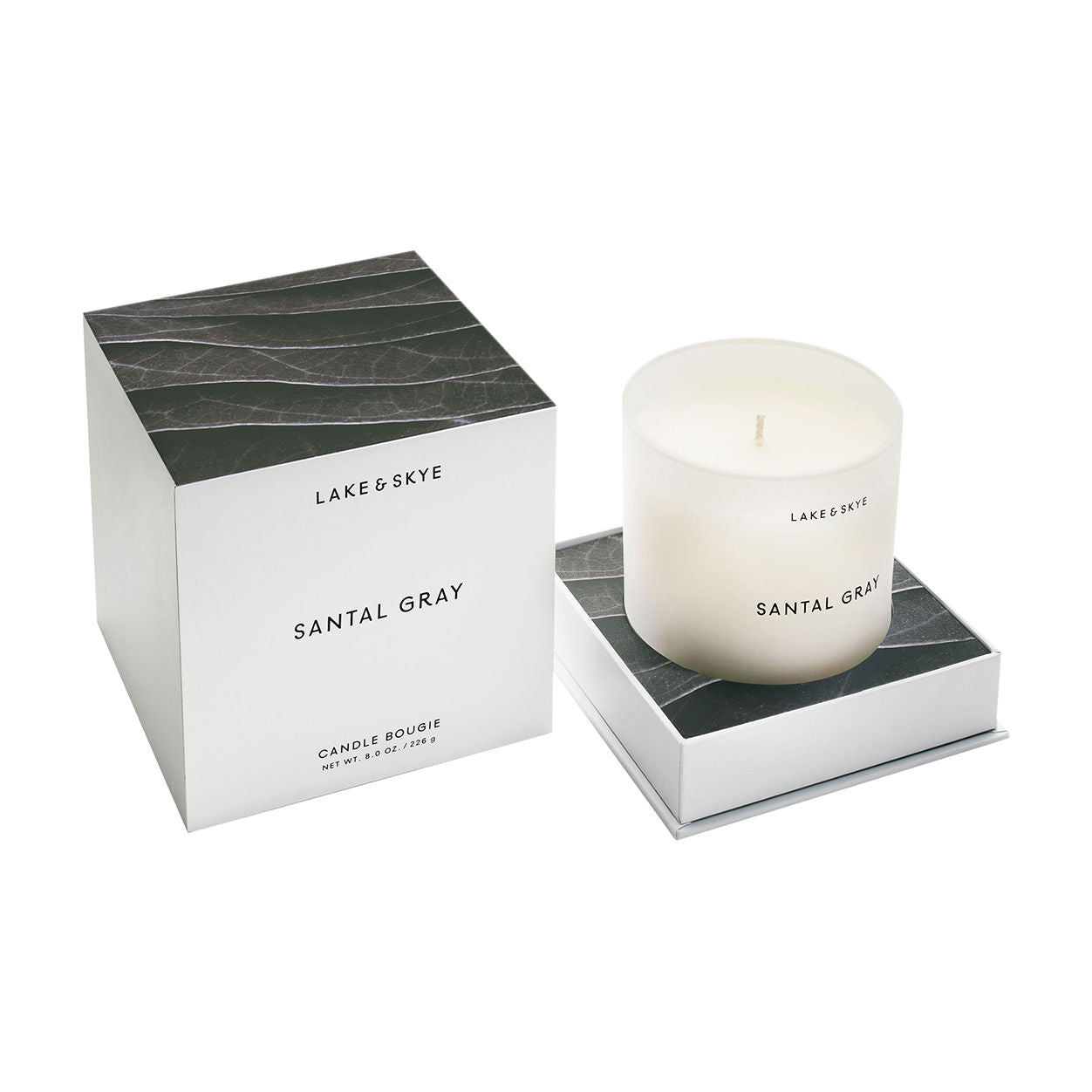 Image of the Lake & Skye Santal Gray Candle box