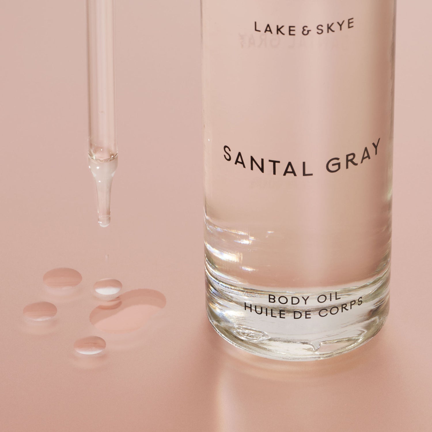 Lifestyle image of Lake & Skye Santal Gray Body Oil