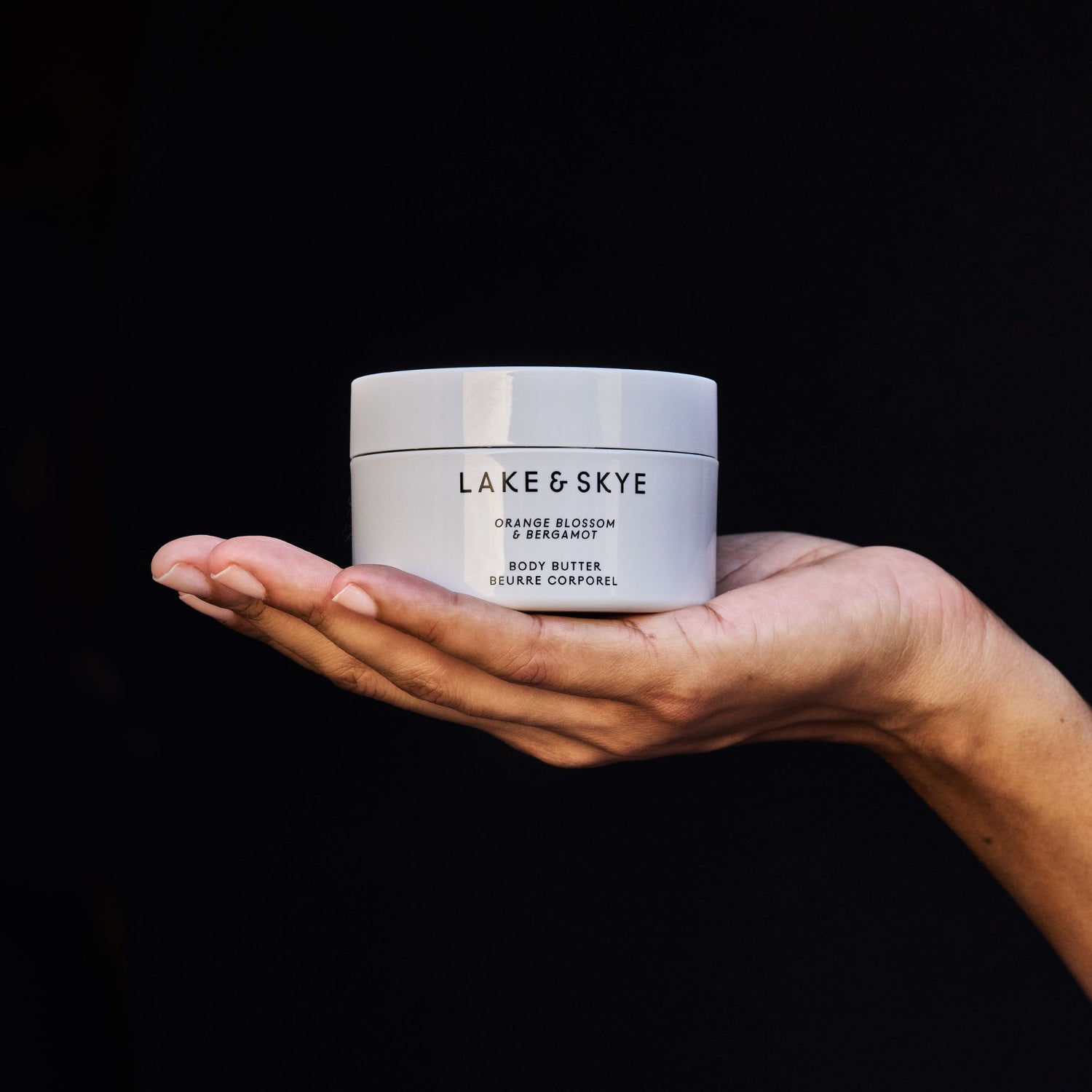 Model image of Lake & Skye Orange Blossom and Bergamot Body Butter