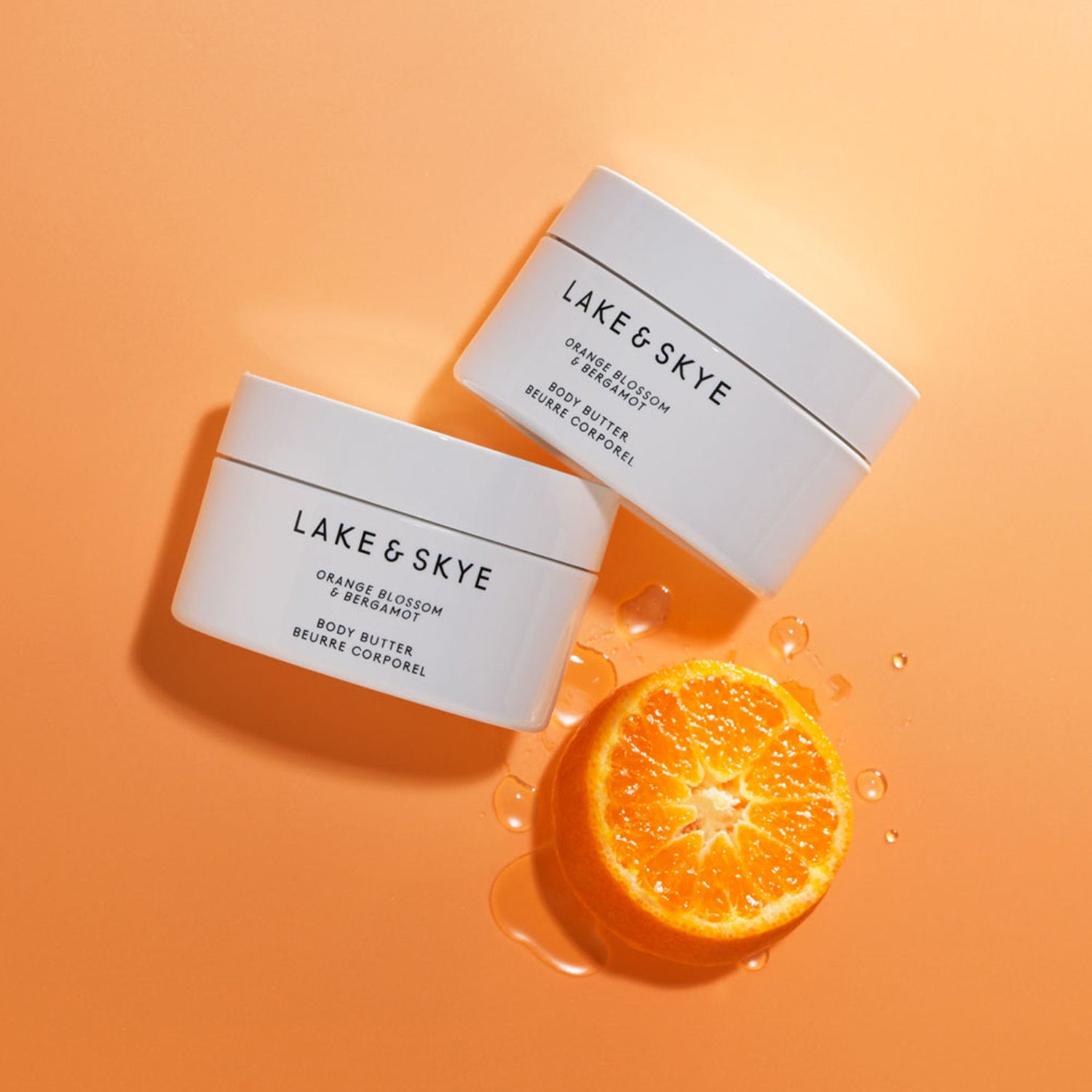 Lifestyle image of Lake & Skye Orange Blossom and Bergamot Body Butter