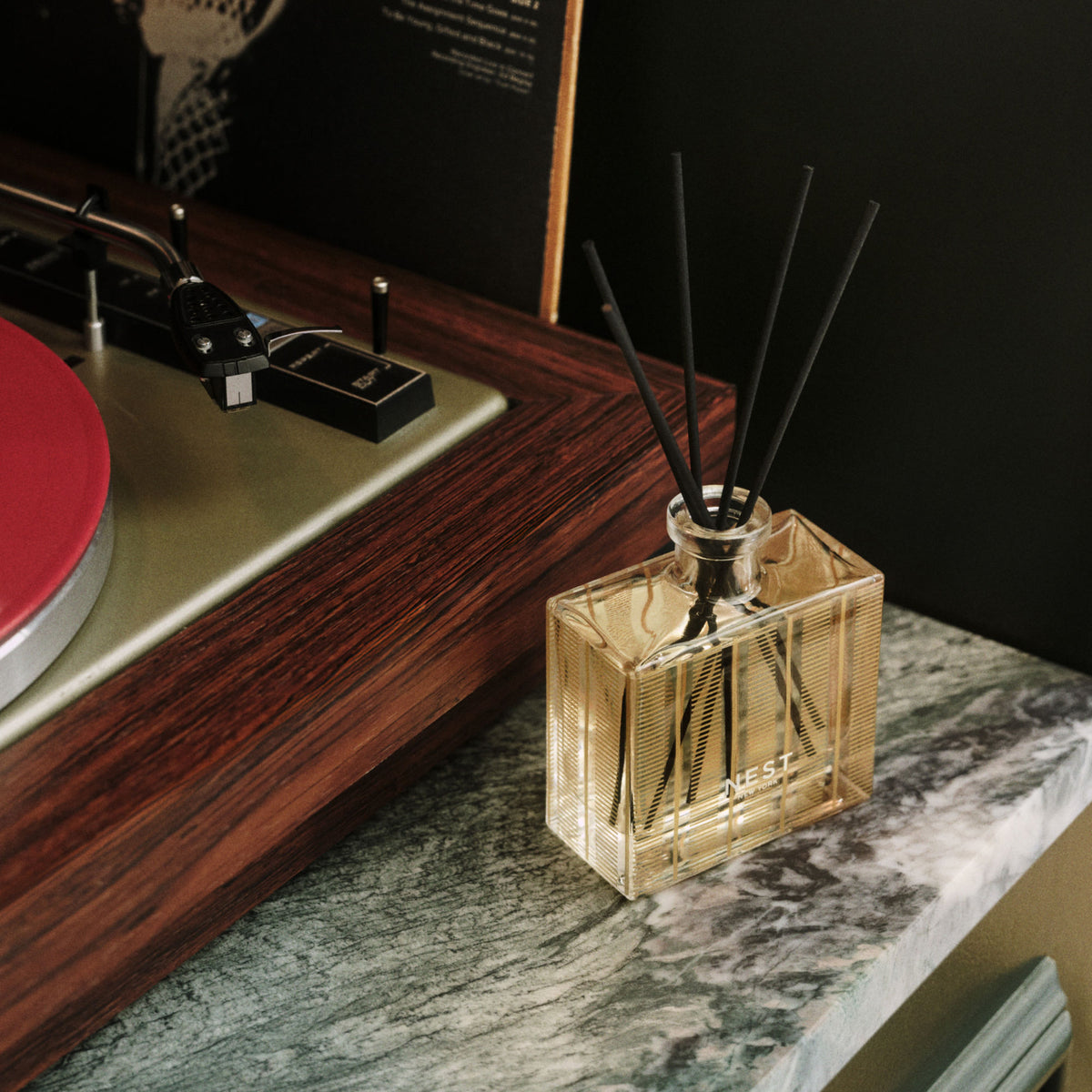 Lifestyle image of Nest New York Pumpkin Chai Reed Diffuser (Limited Edition)