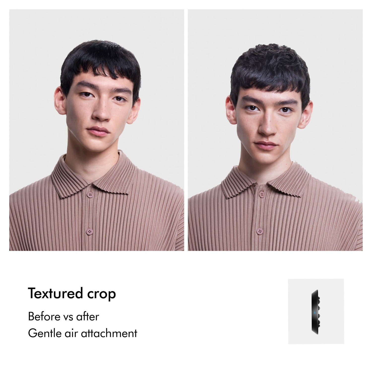 Before and after results of using Dyson Supersonic Nural Hair Dryer