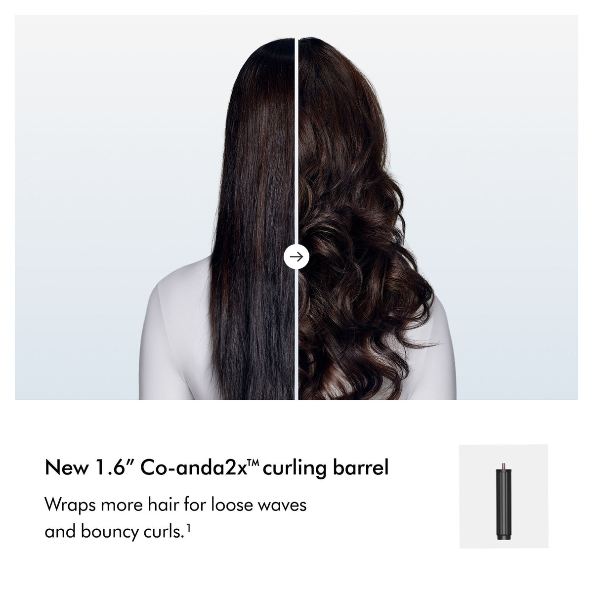 Before and after results of using Dyson Airwrap Co-anda2x Multi-Styler and Dryer Straight to Wavy Hair