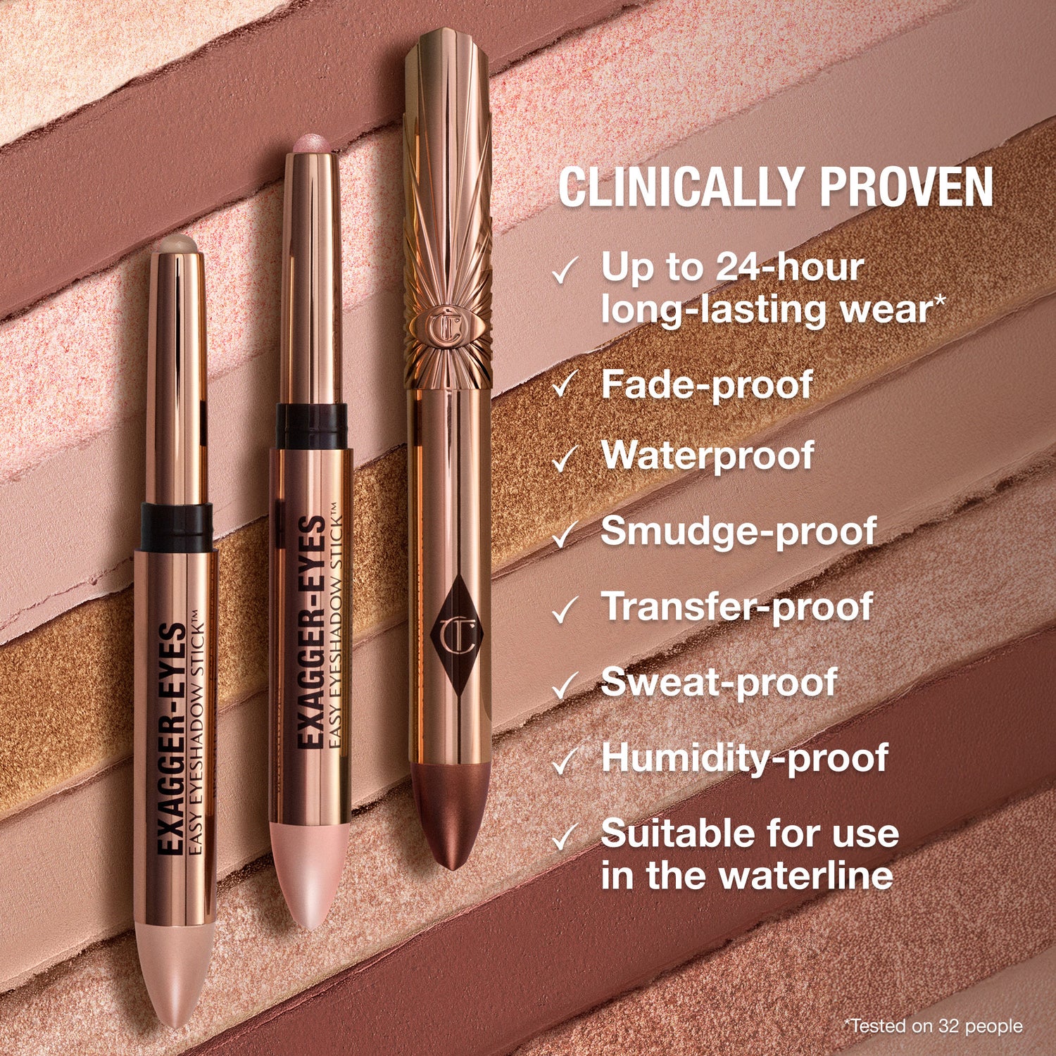 Lifestyle image of Charlotte Tilbury Exagger-Eyes Waterproof Eyeshadow Stick