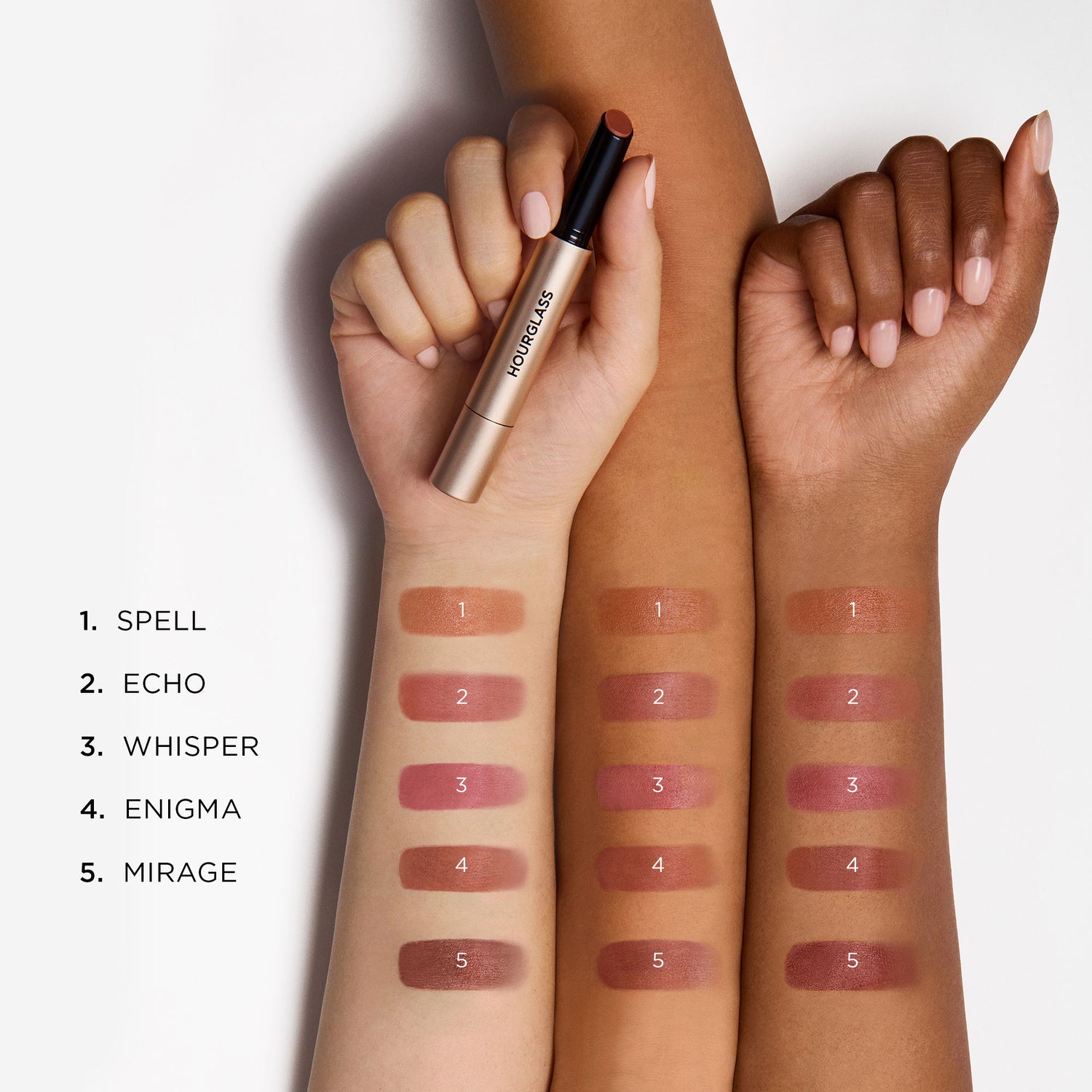 An arm swatch of Hourglass Phantom Blur Balm