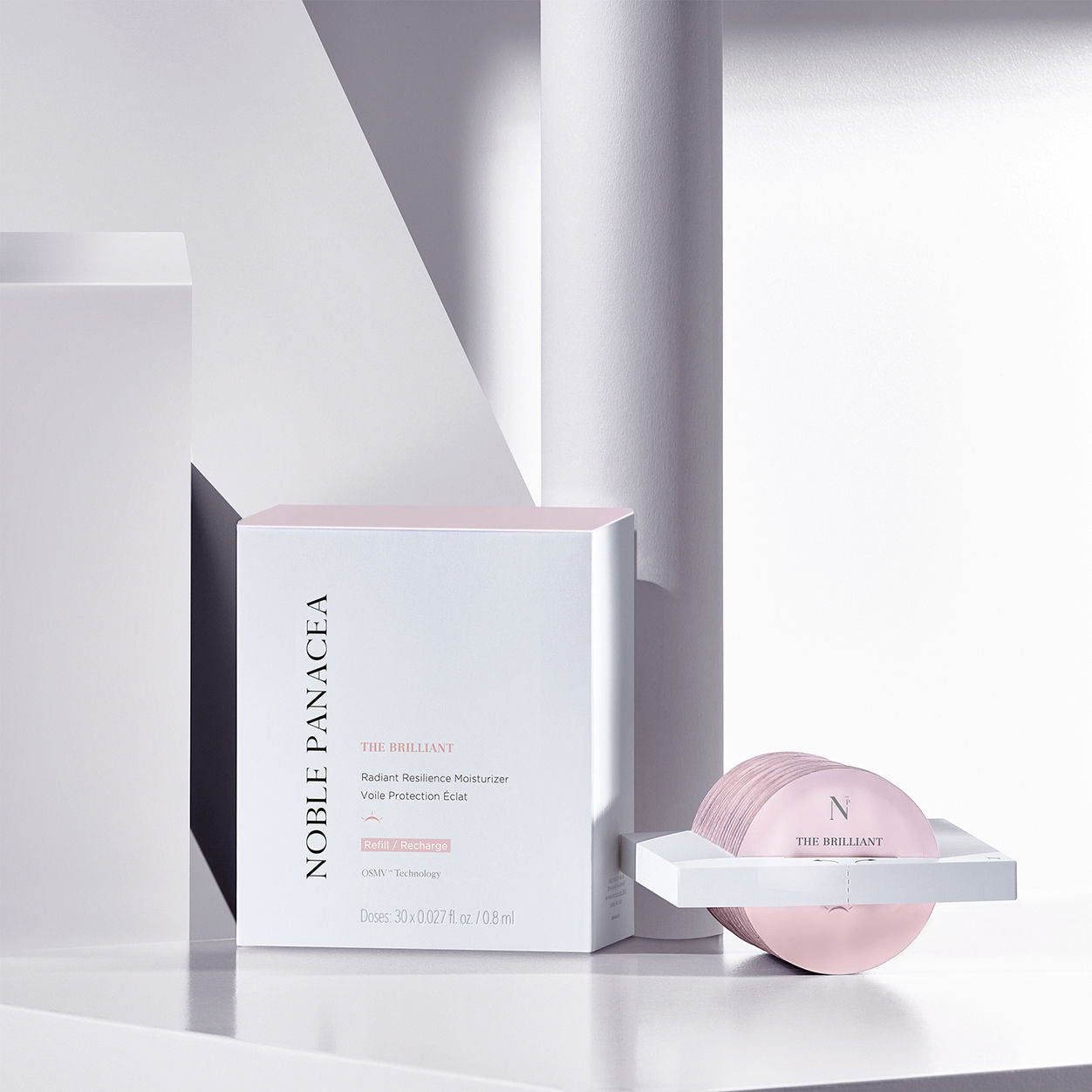 Lifestyle image of Noble Panacea The Brilliant Radiant Resilience Moisturizer Refill
