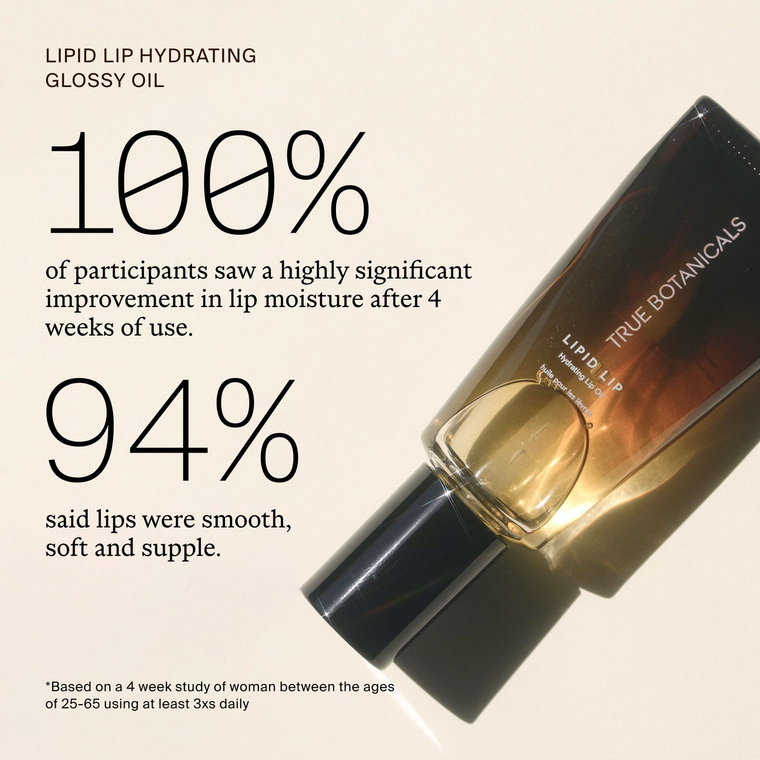 Lifestyle image of True Botanicals Lipid Lip Hydrating Glossy Oil
