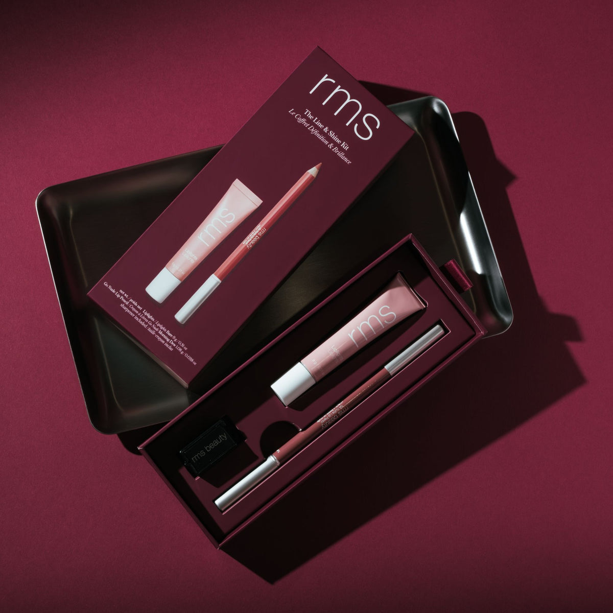 Lifestyle image of RMS Beauty The Line & Shine Kit (Limited Edition)