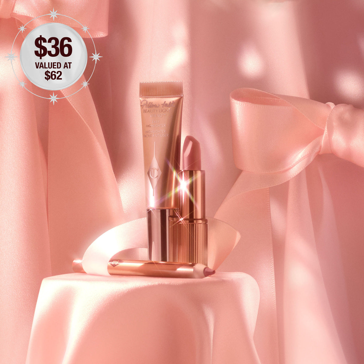 Lifestyle image of Charlotte Tilbury Pillow Talk Icons On The Go (Limited Edition)