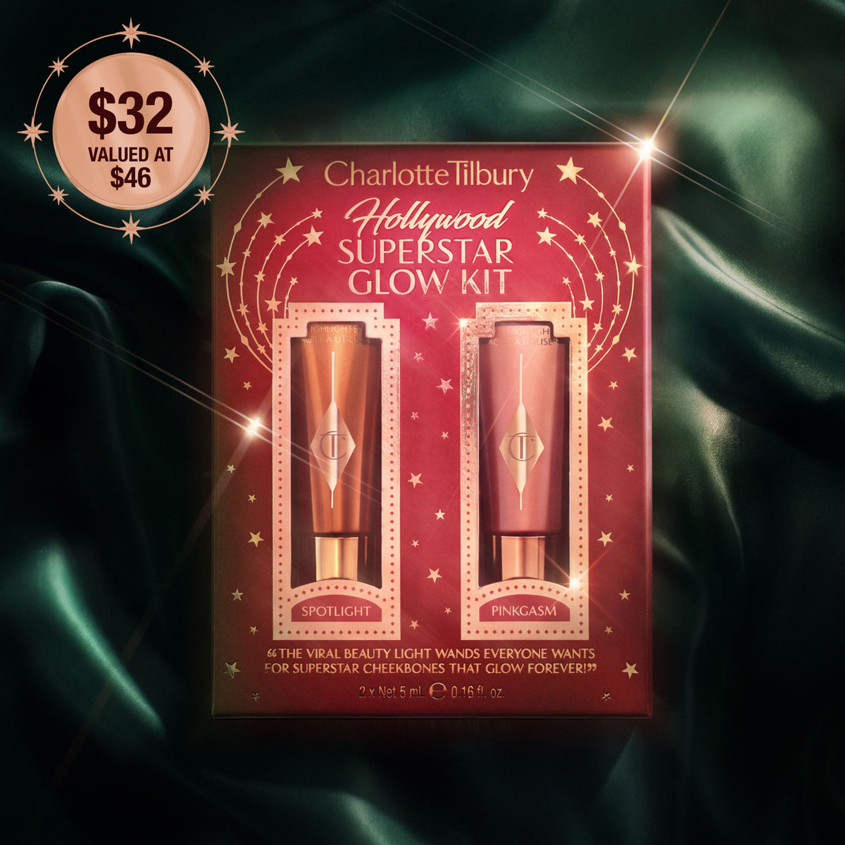 Lifestyle image of Charlotte Tilbury Hollywood Superstar Glow Kit (Limited Edition)