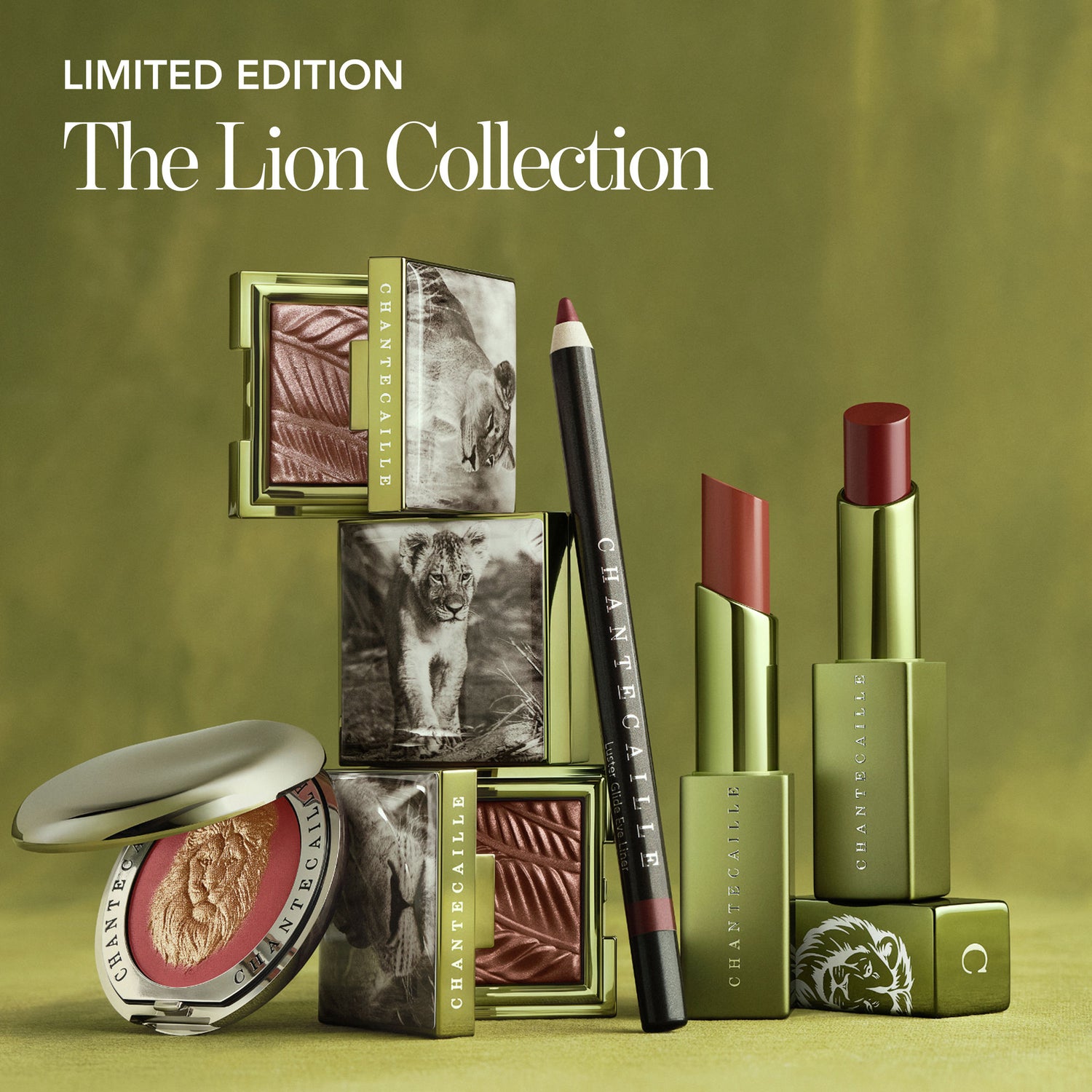 Lifestyle image of Chantecaille Luminescent Eye Shade - Lion Collection