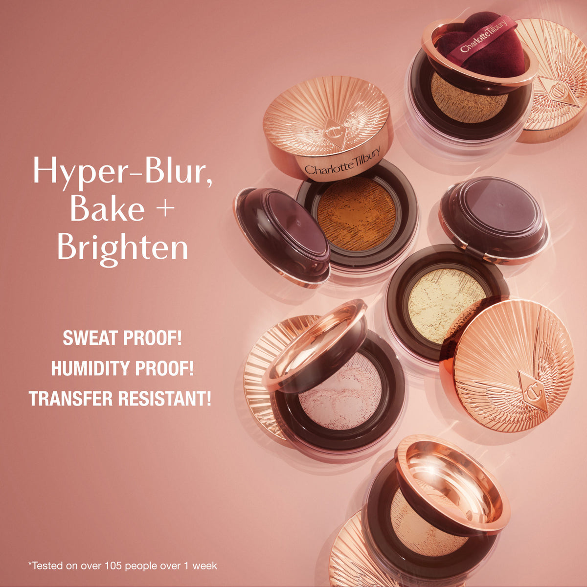Lifestyle image of Charlotte Tilbury Airbrush Flawless Blur Loose Setting Powder