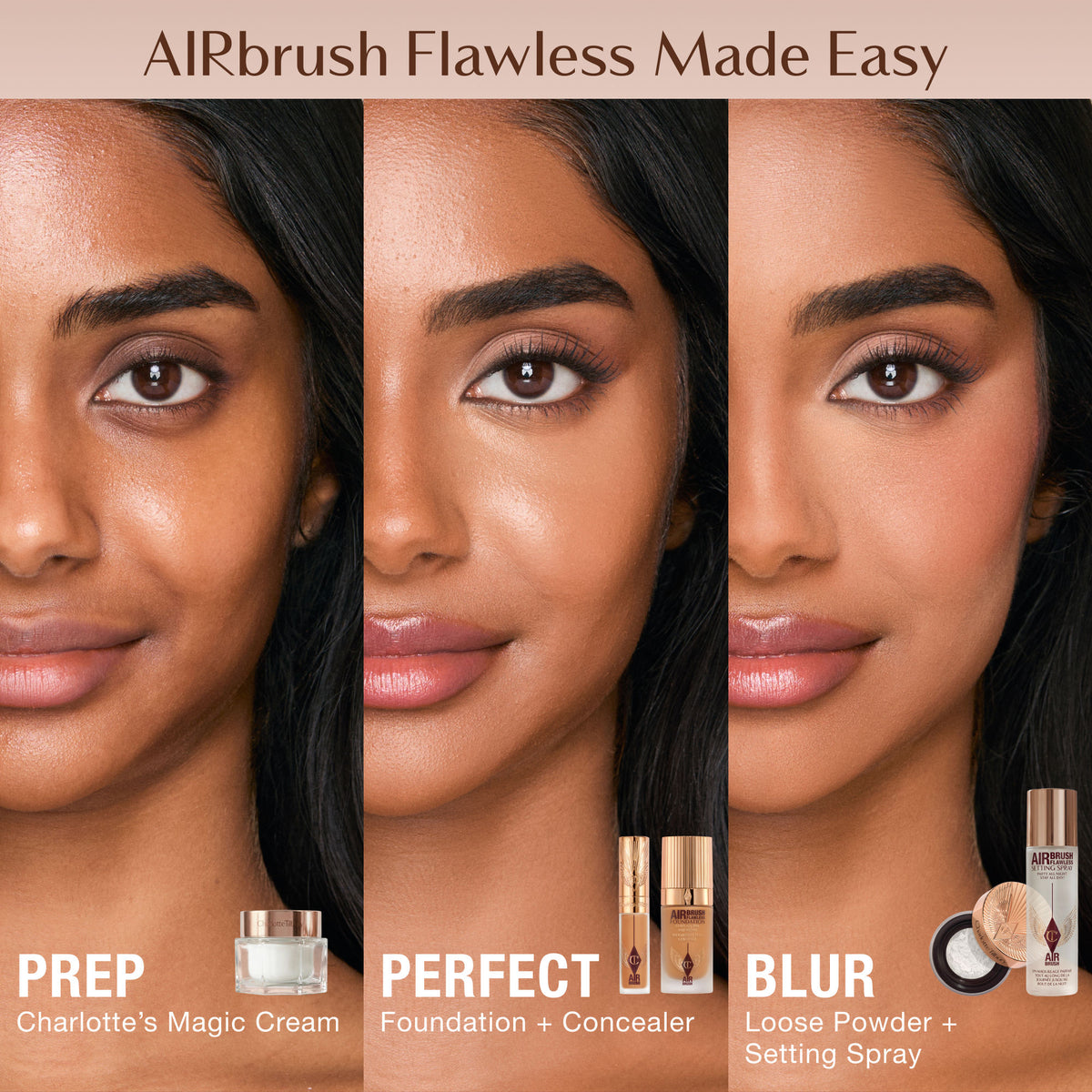 Lifestyle image of Charlotte Tilbury Airbrush Flawless Blur Loose Setting Powder
