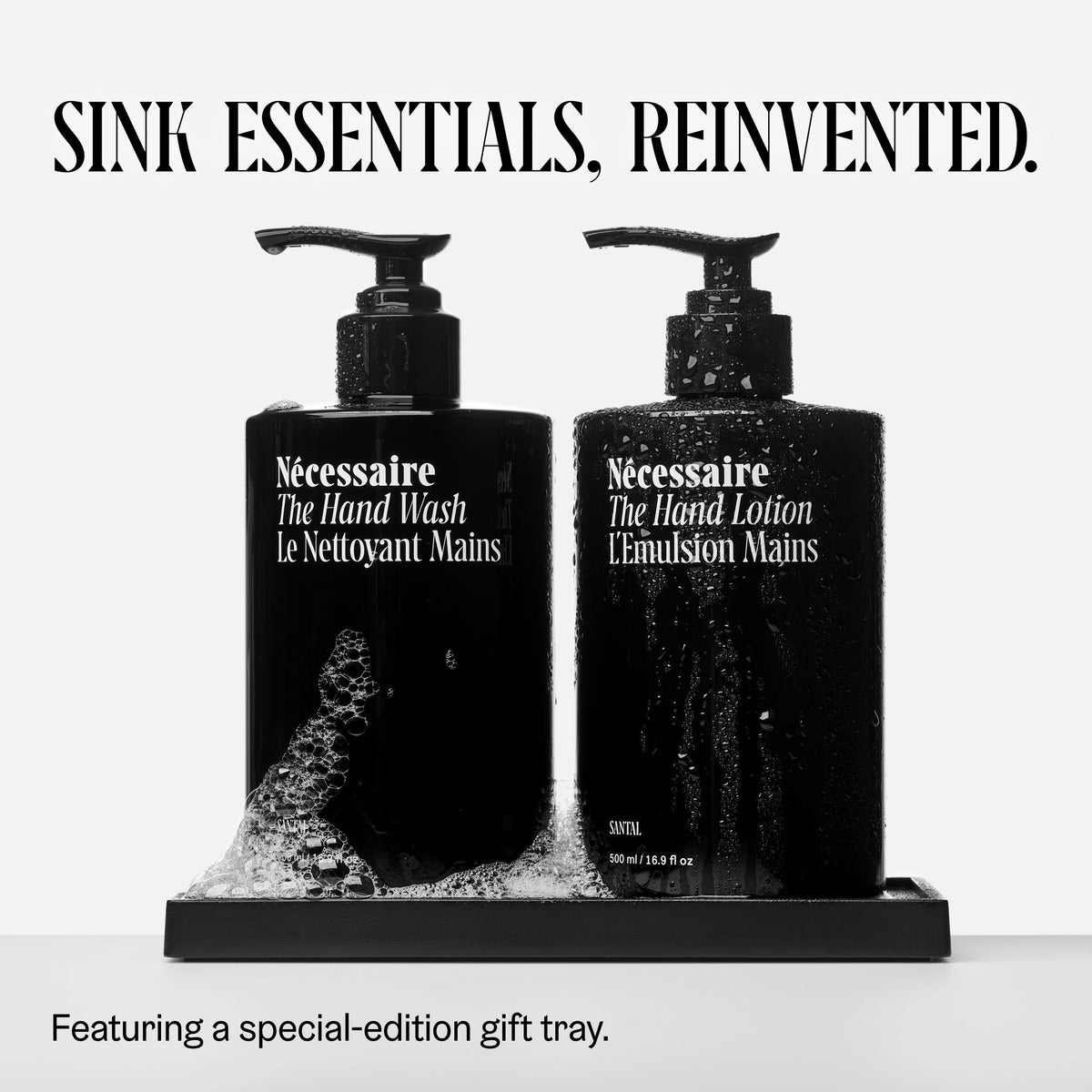 Lifestyle image of Nécessaire The Hand Wash + The Hand Lotion Gift Set (Limited Edition)