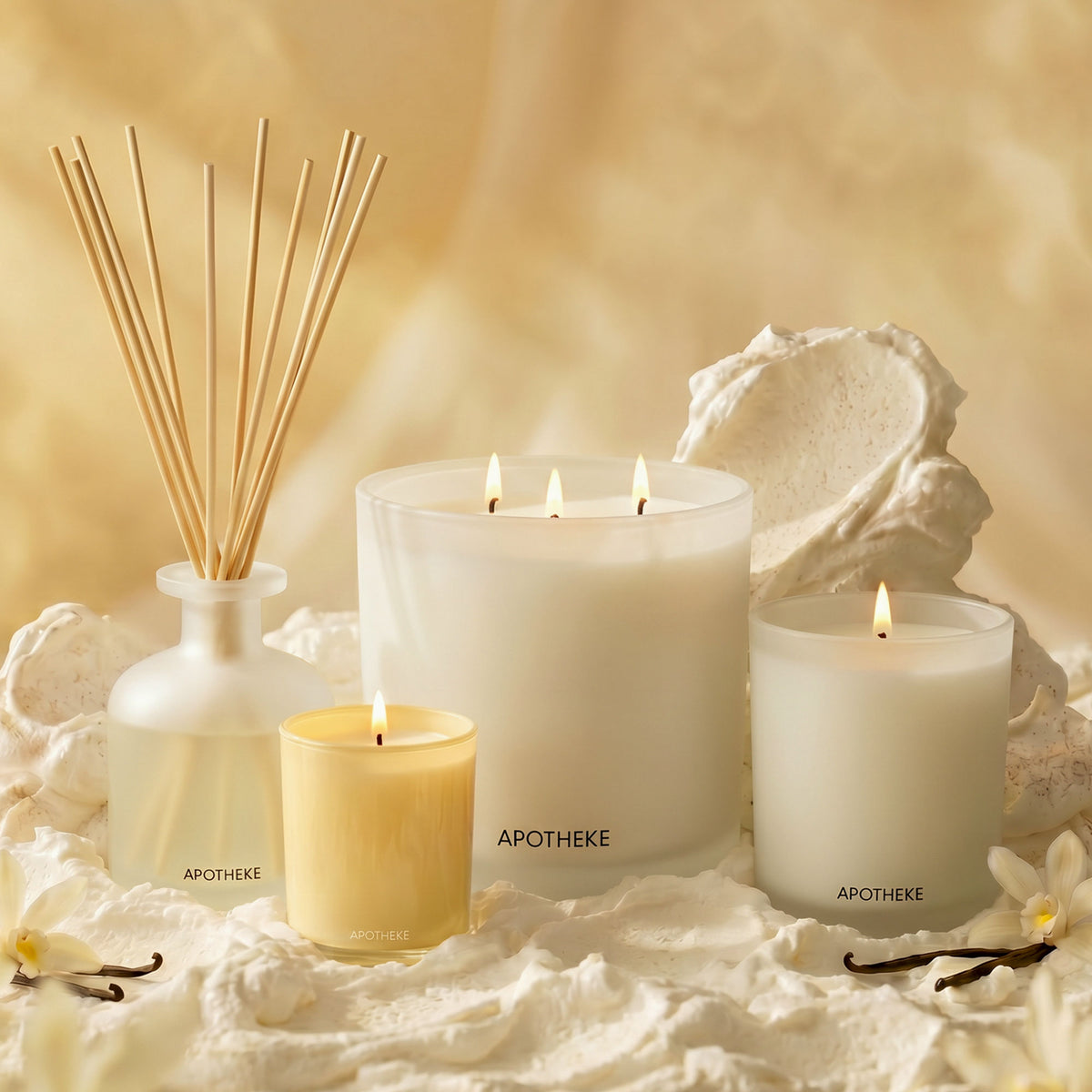 Image of product in the same collection as Apotheke Vanilla Cream Mini Scented Candle Tin (Limited Edition)