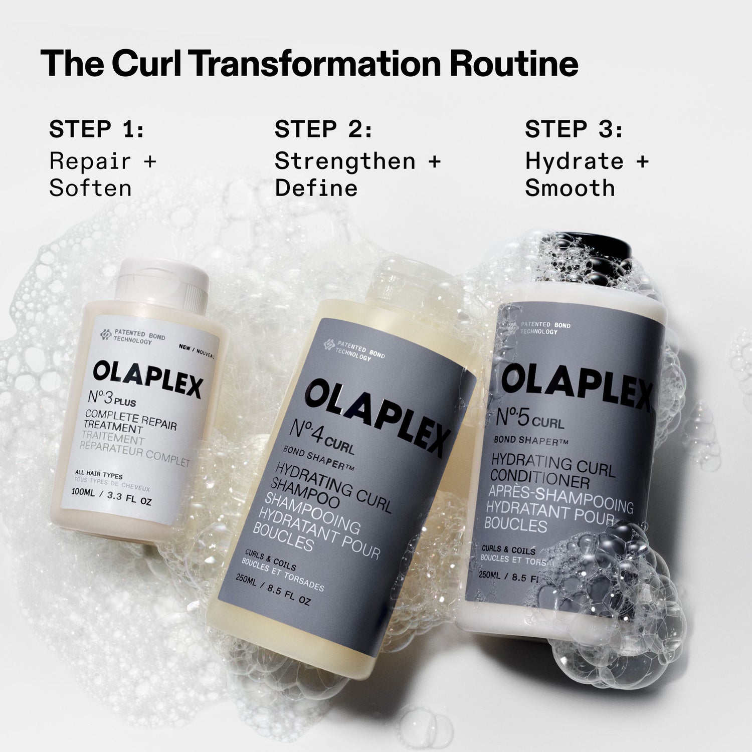 Lifestyle image of Olaplex N°5Curl Bond Shaper Hydrating Curl Conditioner