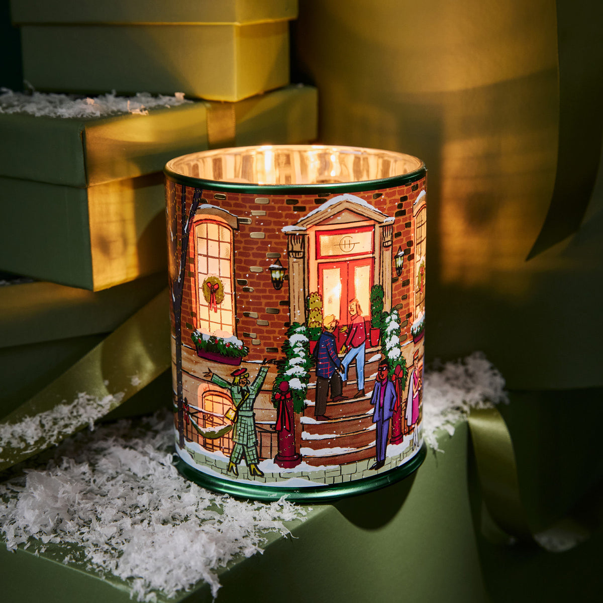 Lifestyle image of Glasshouse Fragrances Winter Wonderland Candle (Limited Edition)
