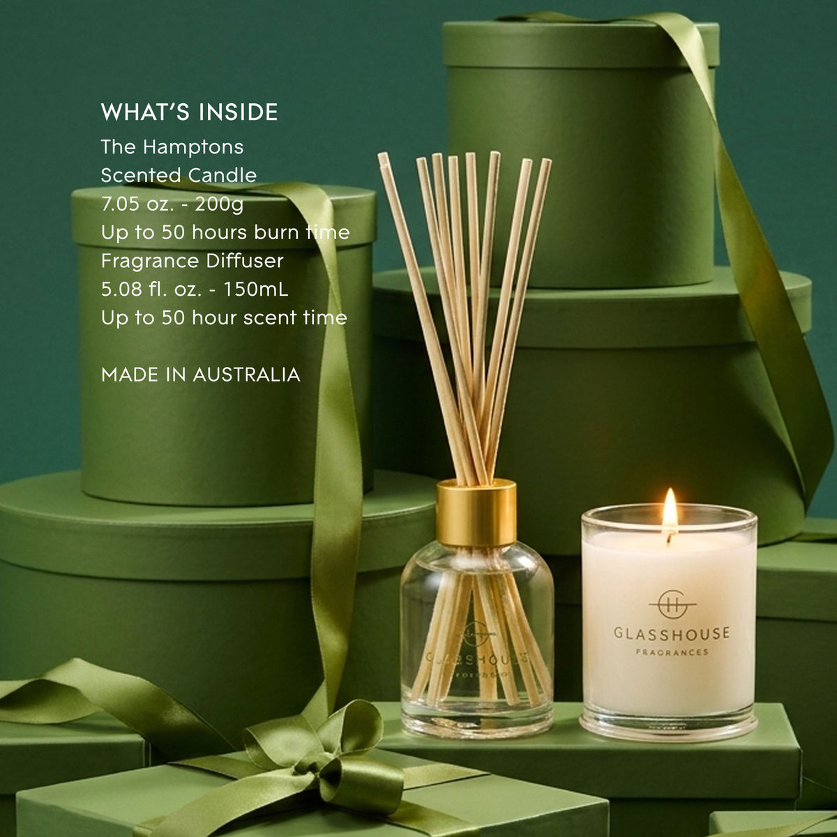 Lifestyle image of Glasshouse Fragrances Hamptons Diffuser Gift Set (Limited Edition)