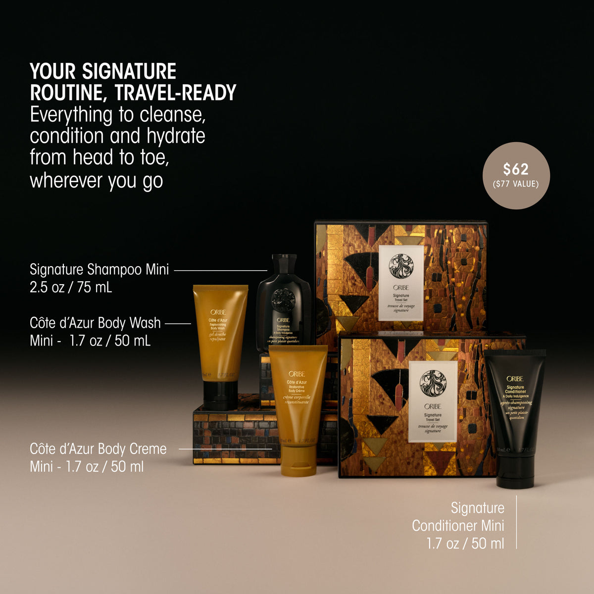 Information related to Oribe Oribe Signature Travel Set (Limited Edition)