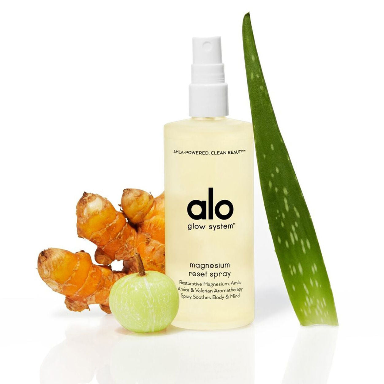 Lifestyle image of Alo Magnesium Reset Spray