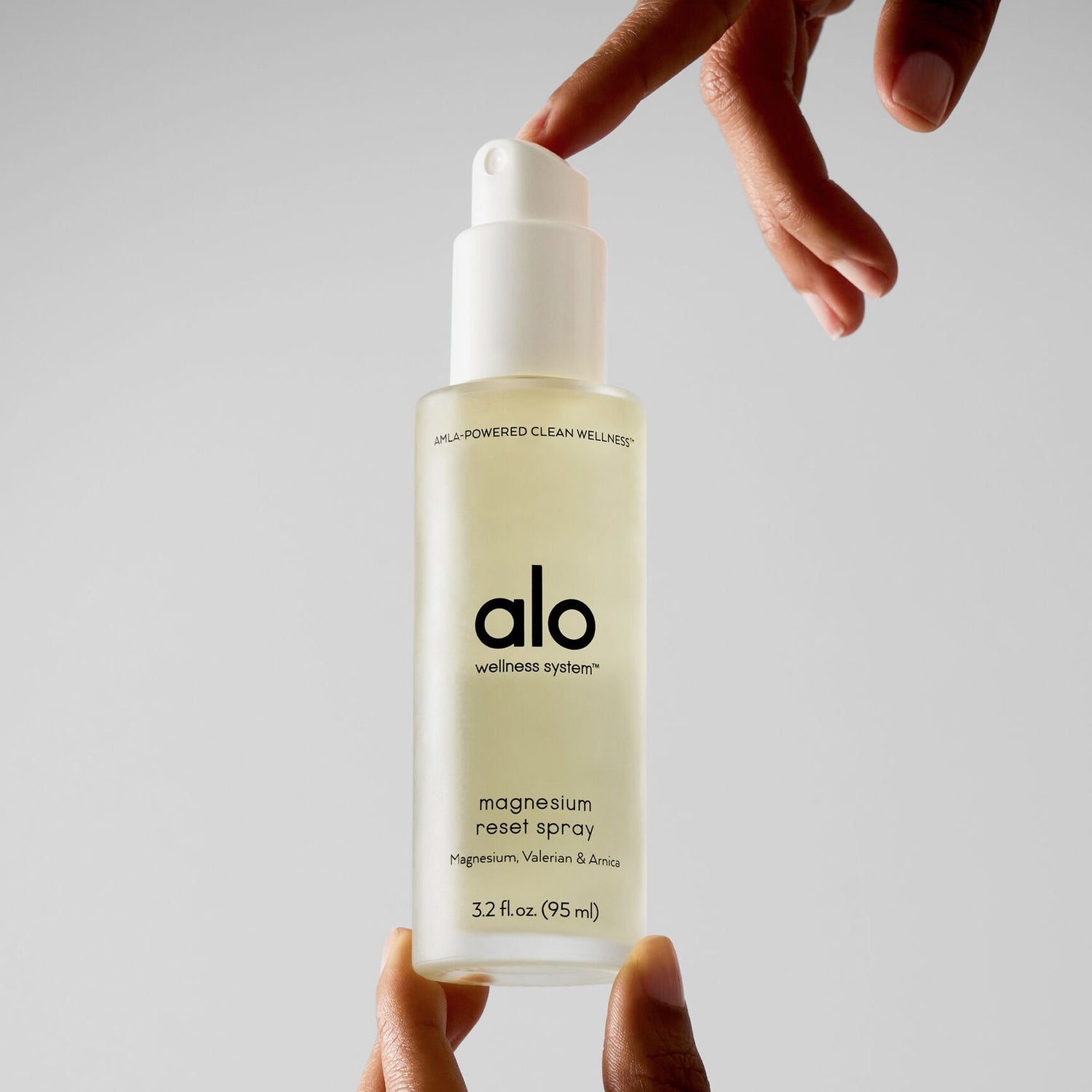 Lifestyle image of Alo Magnesium Reset Spray