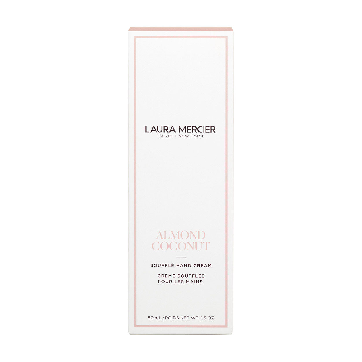 Image of the Laura Mercier Almond Coconut Soufflé Hand Cream box