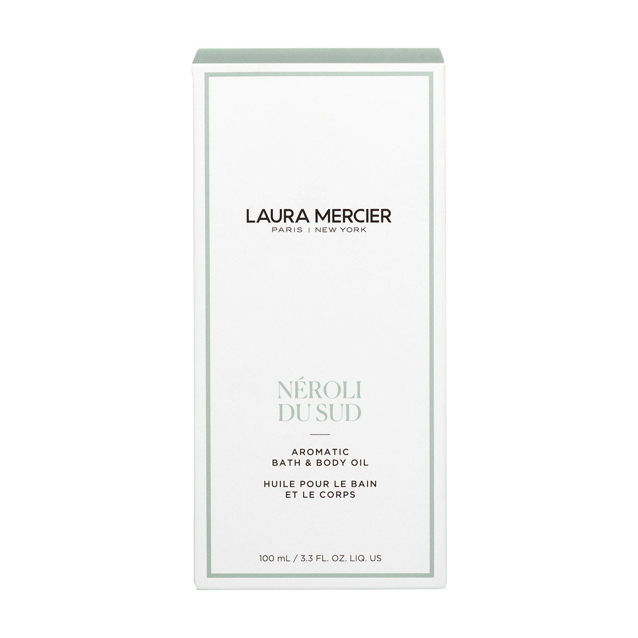 Image of the Laura Mercier Néroli du Sud Aromatic Bath and Body Oil box