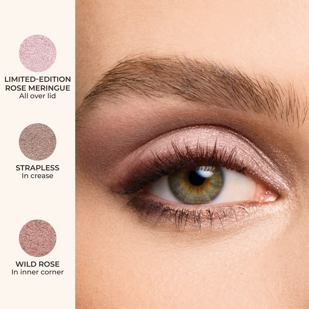 Model image of Laura Mercier Crème de la Crème Mini Caviar Stick Eyeshadow Trio (Limited Edition)