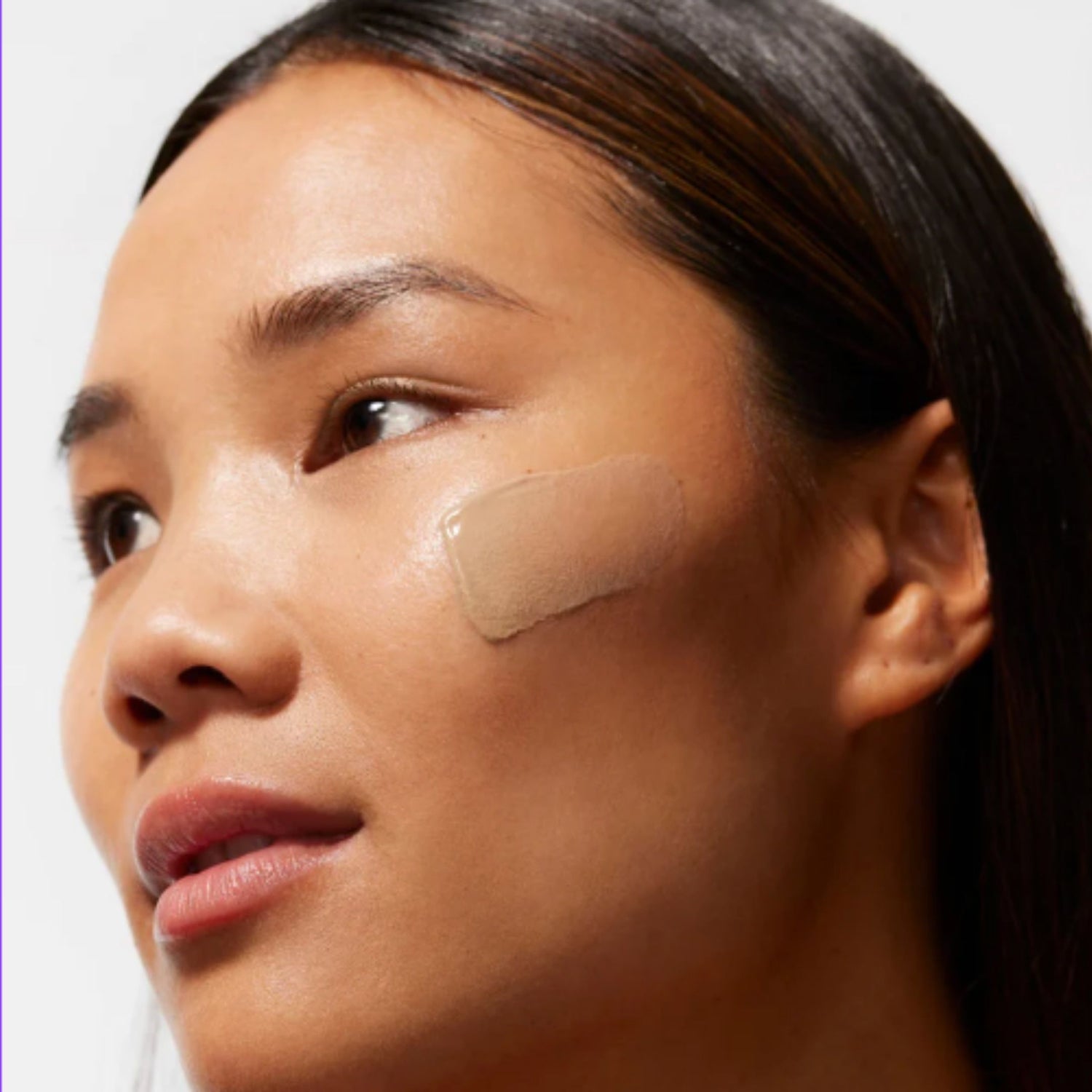 An arm swatch of Minu Brightening Sunscreen Minerals Broad Spectrum SPF 30 Gel-Cream