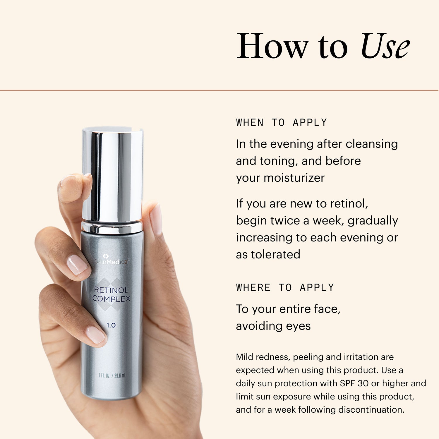 Information related to SkinMedica Retinol Complex 1.0