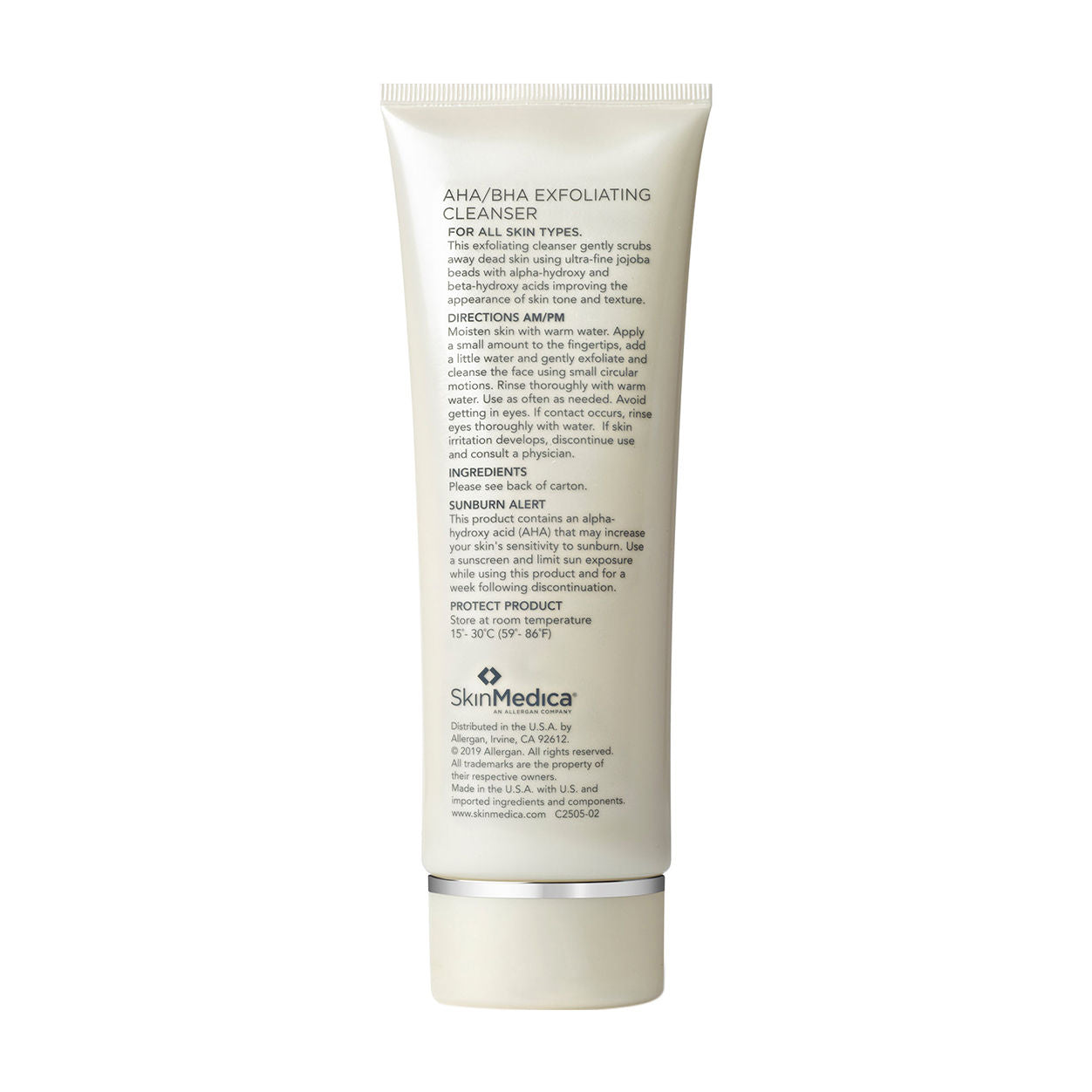 Back image of SkinMedica AHA/BHA Exfoliating Cleanser