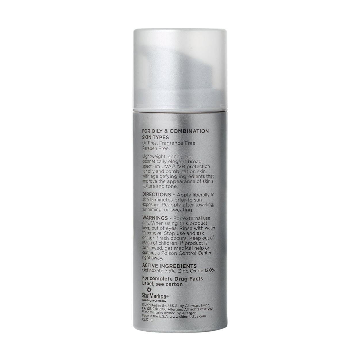 Back image of SkinMedica Essential Defense Everyday Clear Broad Spectrum SPF 47 Sunscreen