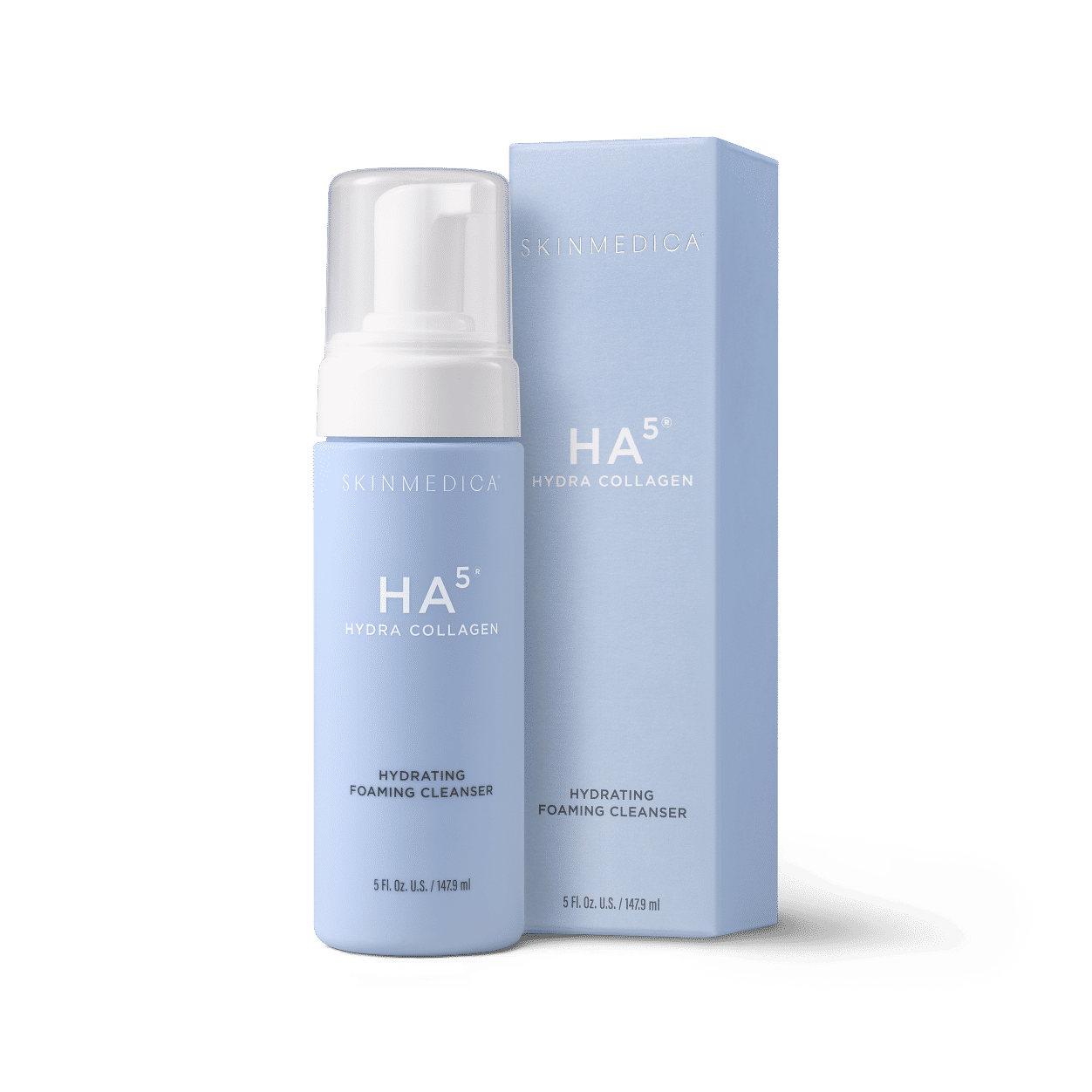 Image of the SkinMedica HA5 Hydra Collagen Foaming Cleanser with Vegan Collagen box