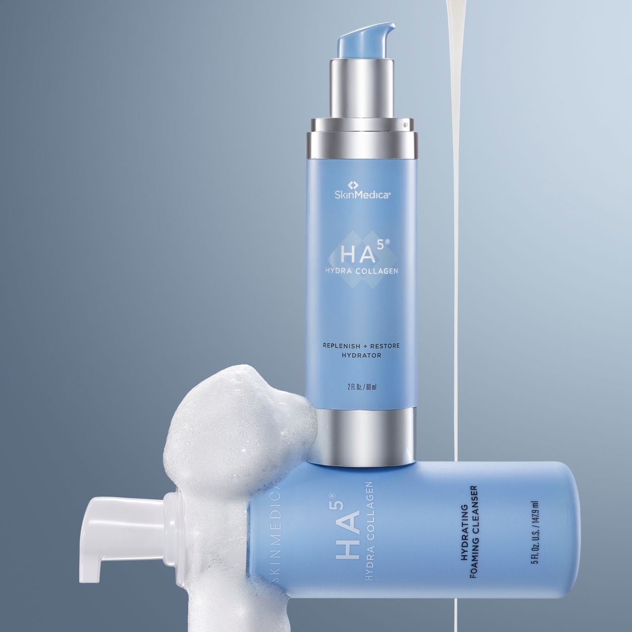 Lifestyle image of SkinMedica HA5 Hydra Collagen Foaming Cleanser with Vegan Collagen