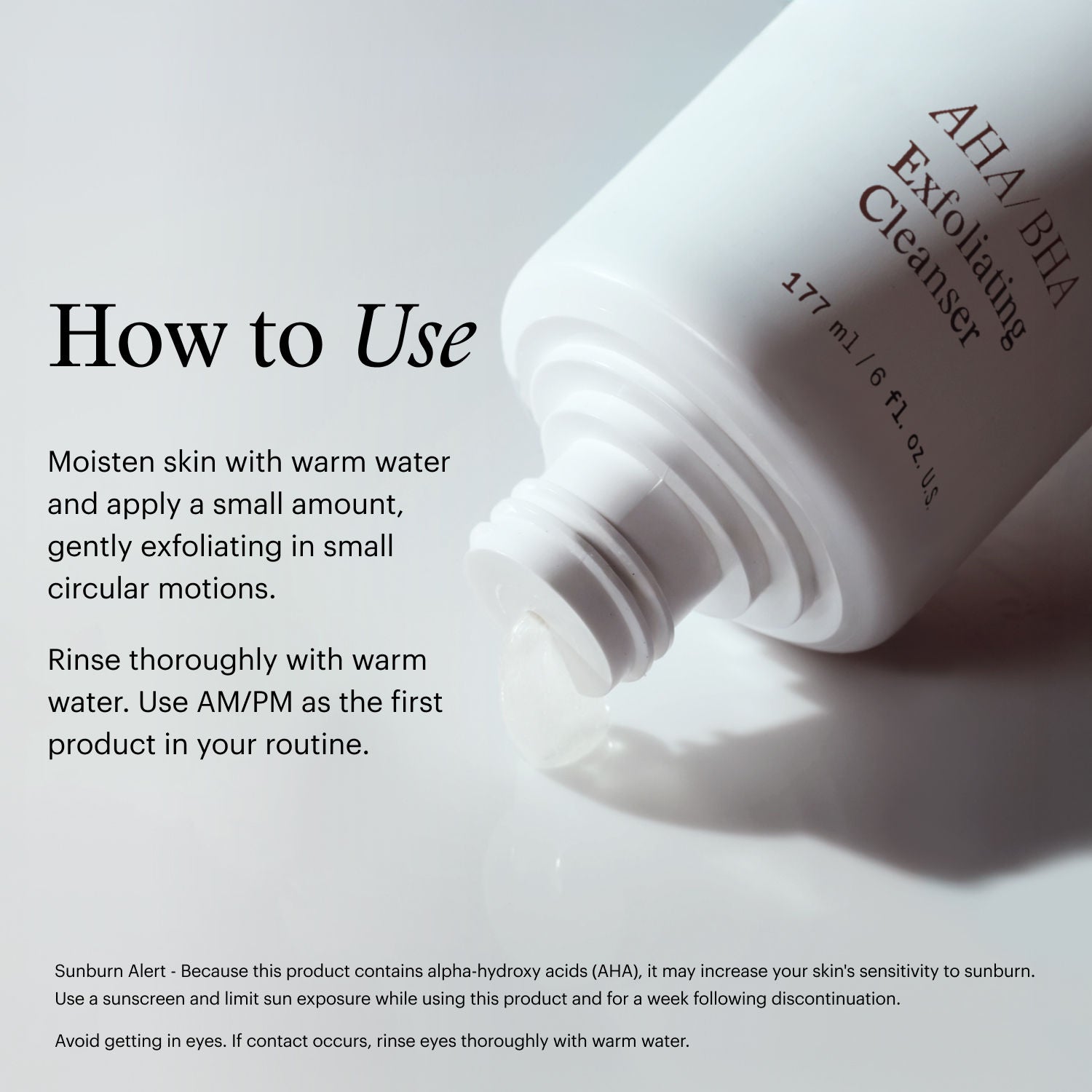 Information related to SkinMedica AHA/BHA Exfoliating Cleanser