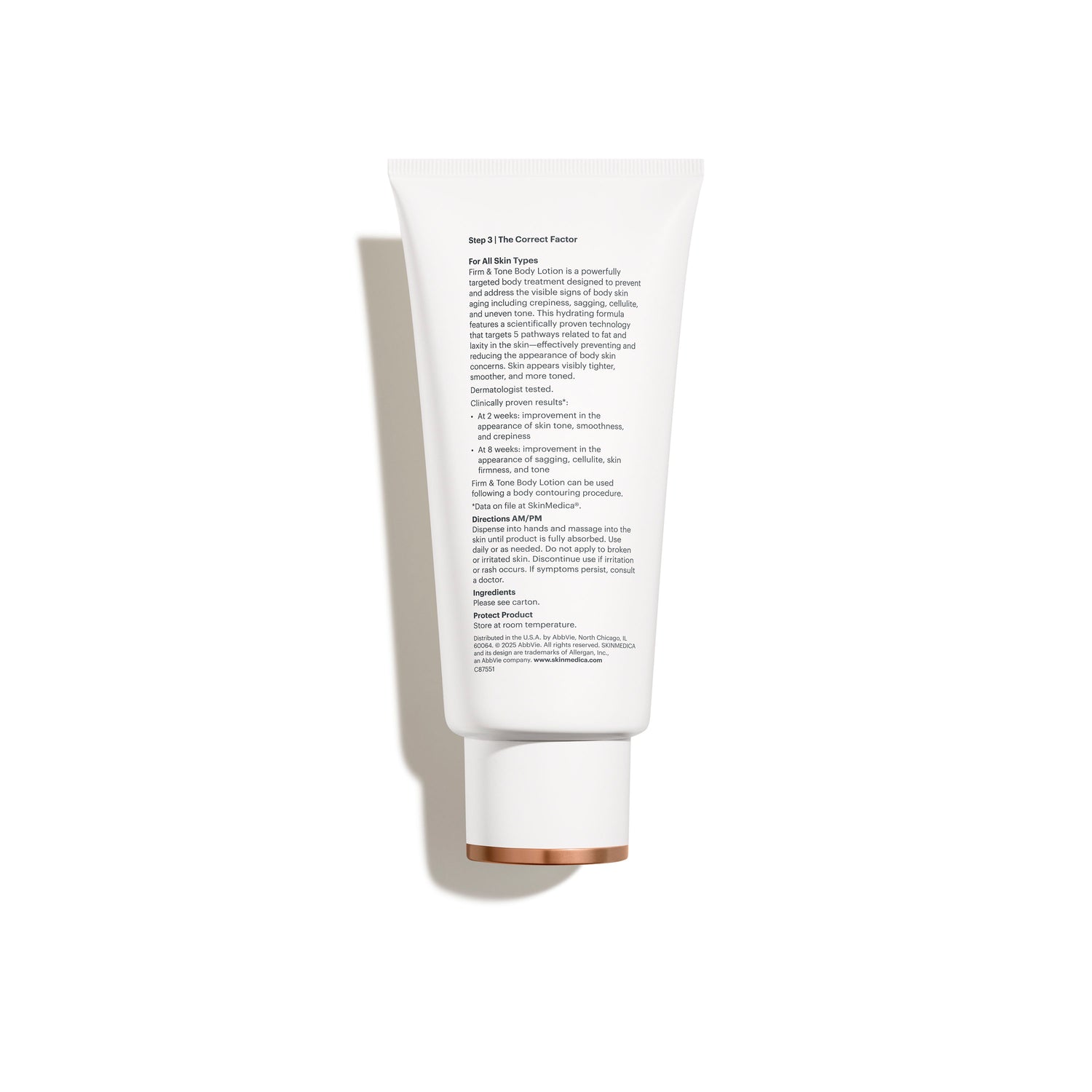 Back image of SkinMedica Firm & Tone Lotion for Body