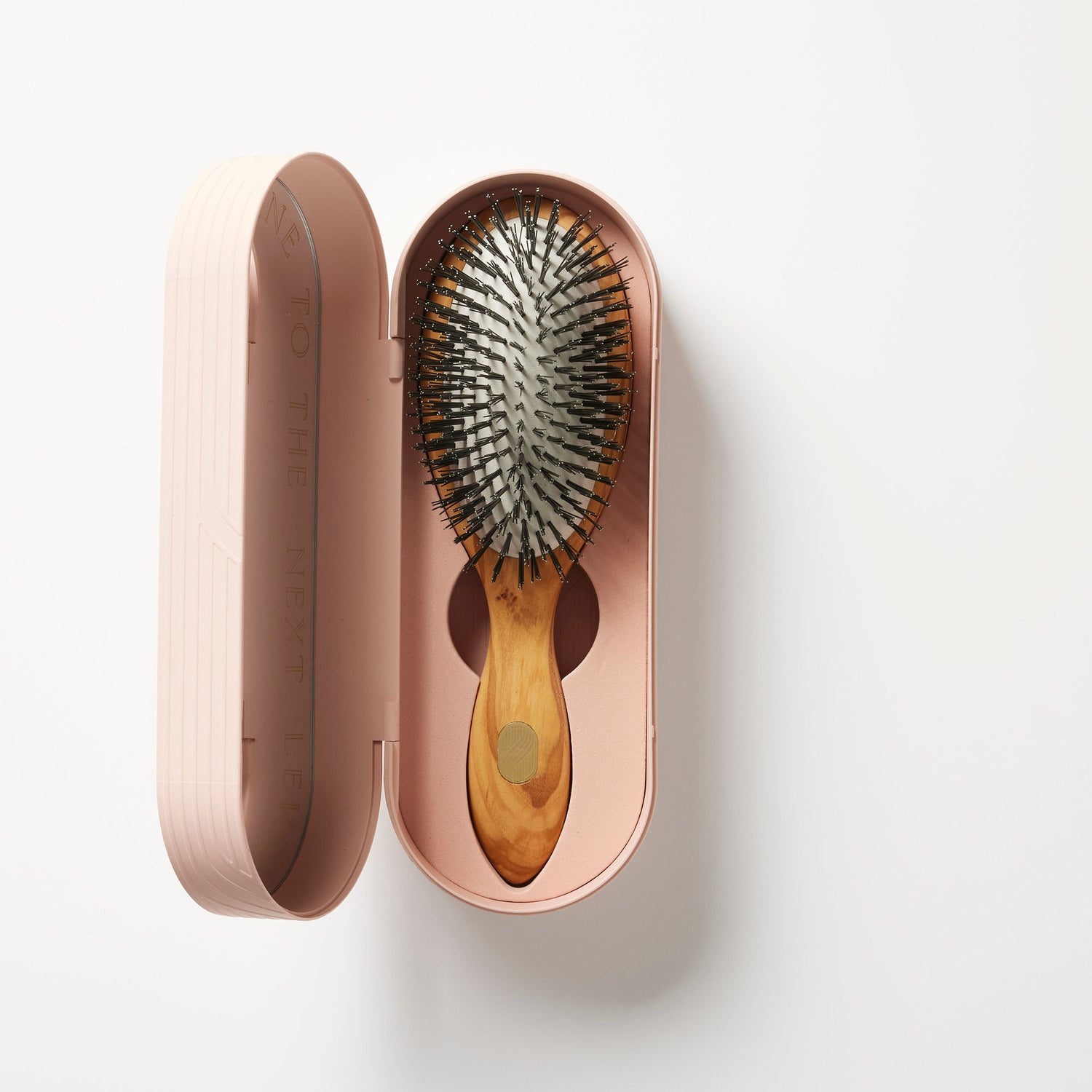 Image of an open Altesse Studio Beaute Classic Gentle Detangling Brush for Fine to Medium Hair