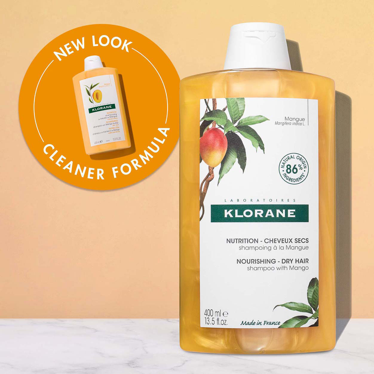 Lifestyle image of Klorane Nourishing Dry Hair Shampoo With Mango