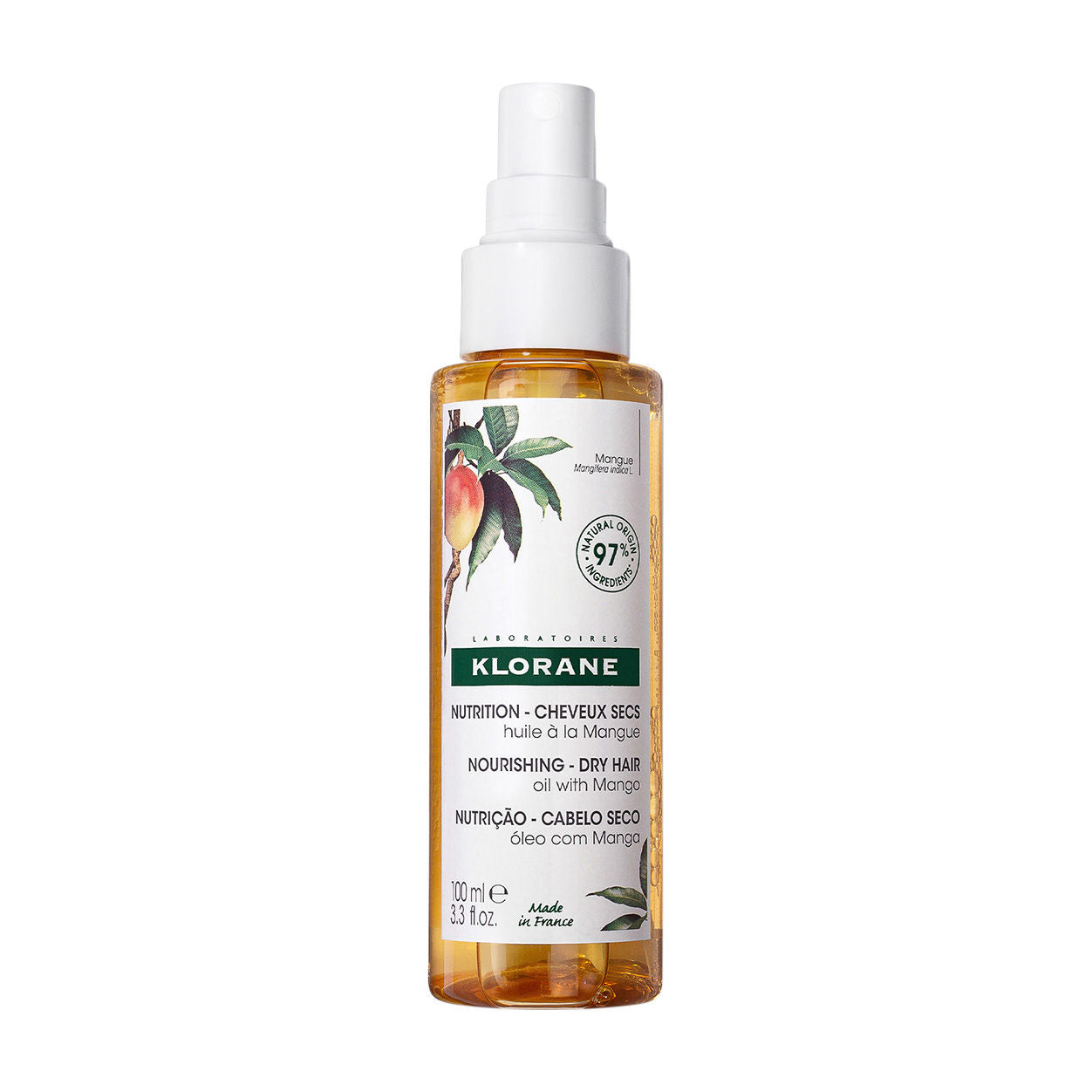 Klorane Nourishing Dry Hair Oil With Mango main image