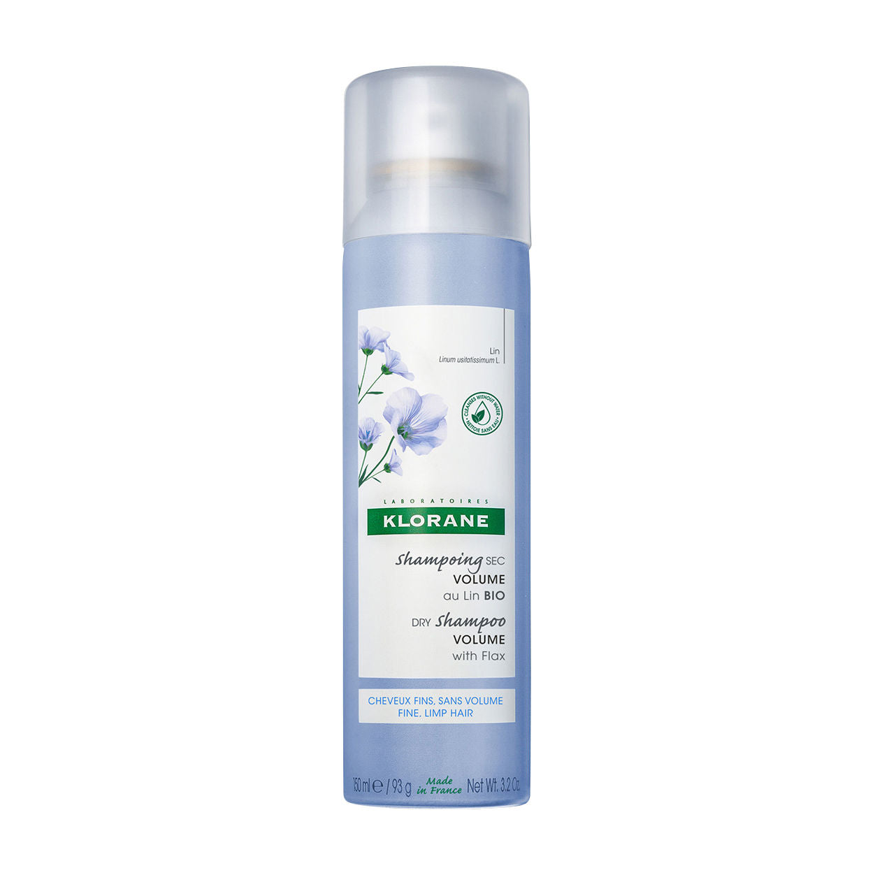 Klorane Dry Shampoo Volume With Flax main image