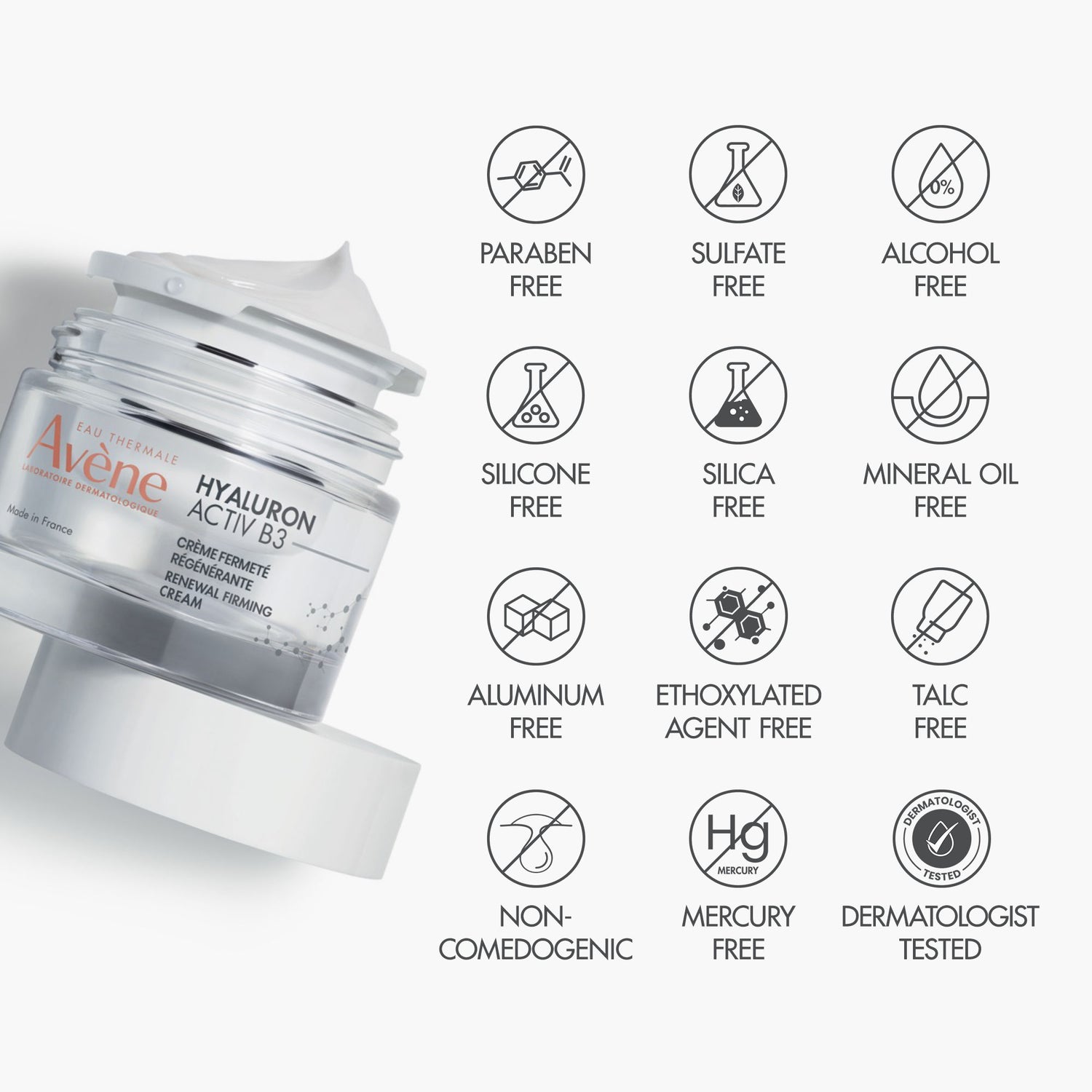 Information related to Avène Hyaluron Activ B3 Renewal Firming Cream